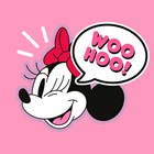 Zomaar kaart Minnie Mouse woohoo